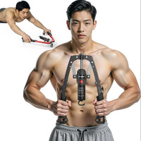 Full Body Power Trainer with Hydraulic Resistance, Push Twist Board with Ab Wheel for Chest, Arms, Shoulders and Core Strength