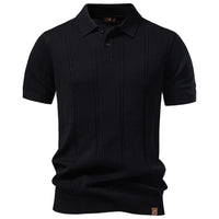 AIOPESON Men's Stripe Golf Polo Shirt Old Money Cool Silk Fabric Short Sleeve Icy Touch Breathable Casual Summer Top