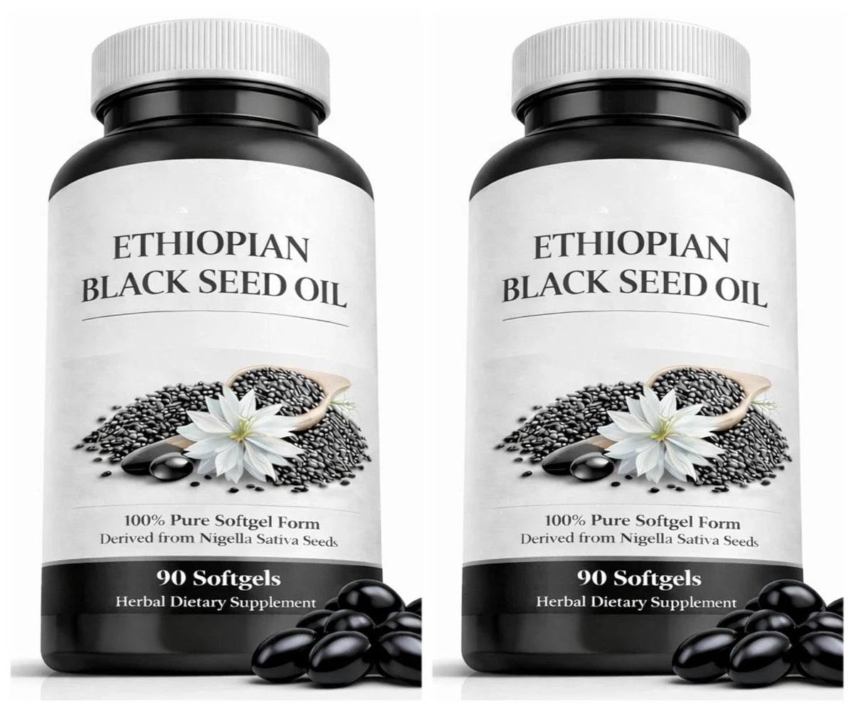 Black Seed Oil Capsule Nutritional Purity Natural Cold Pressed Nigella Sativa Oil Support Immune System and Skin Health 90 Count