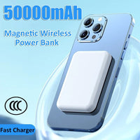 OnePlus 50000mAh Magnetic Wireless Power Bank PD 22.5W Fast Charger Powerbank Portable External Battery For iPhone Samsung