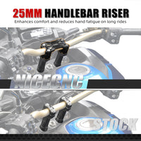 1" Rise Motorcycle GPS Brackets AMPS Mount Handlebar Risers Mount Clamp for Honda CRF1100L Africa Twin/Adventure 2020-2024 2025