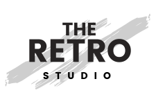 Logo of The Retro Studio with a retro design aesthetic.